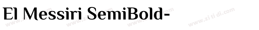 El Messiri SemiBold字体转换